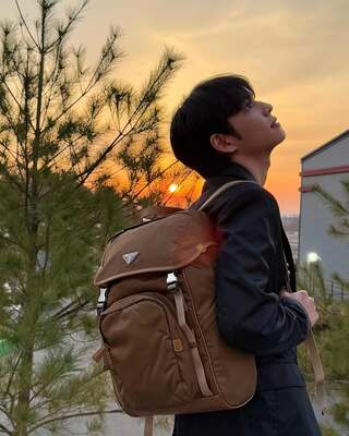 셀린느 트리옹프 캔버스 미디움 백팩 베이지